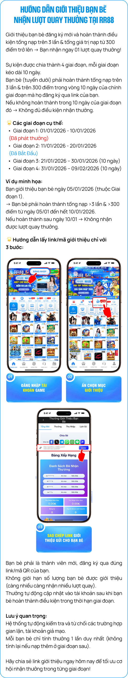 Hướng dẫn giới thiệu bạn bè